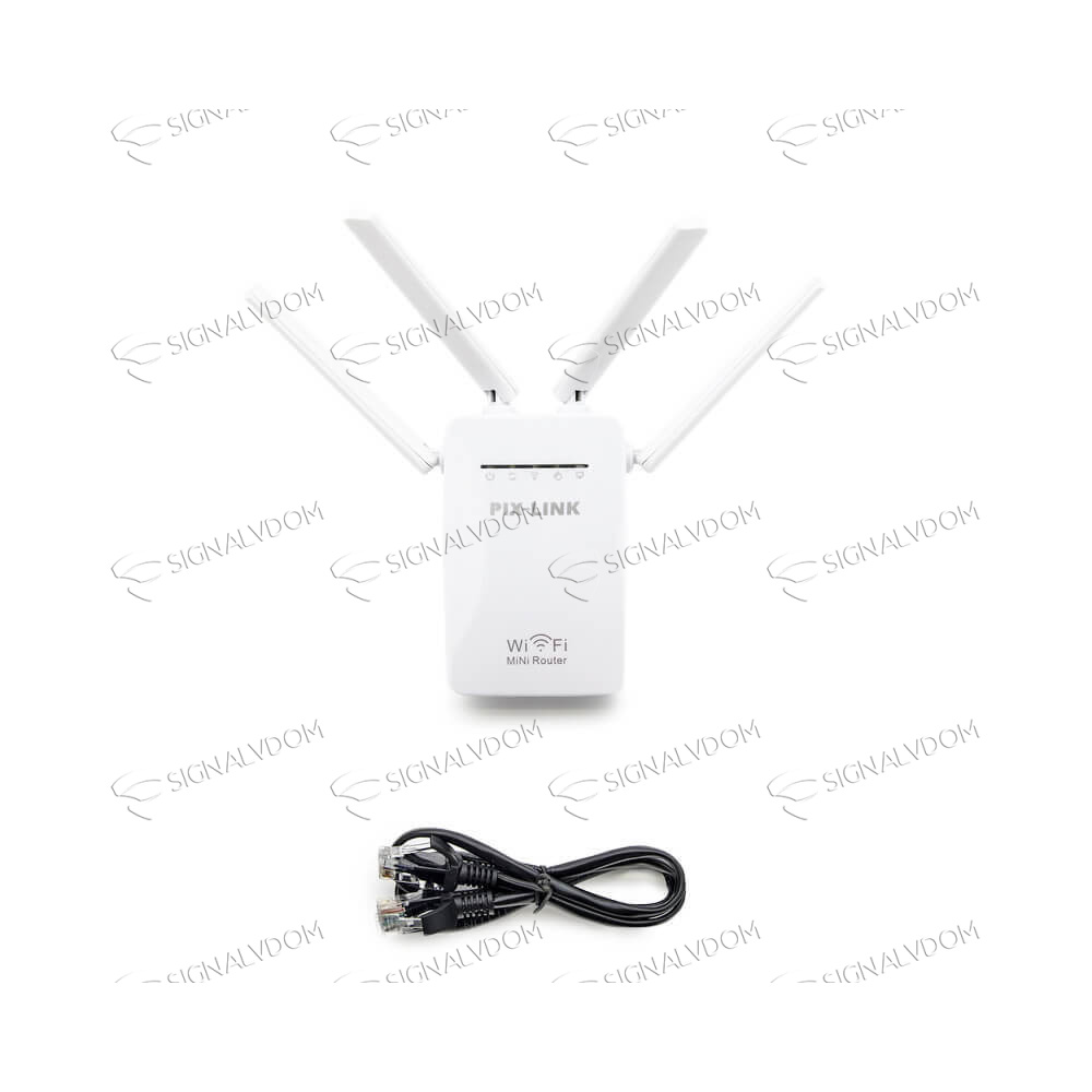 Усилитель Wi-Fi усилитель сигнала Pix-Link 4 антенны 2.4GHz - 4