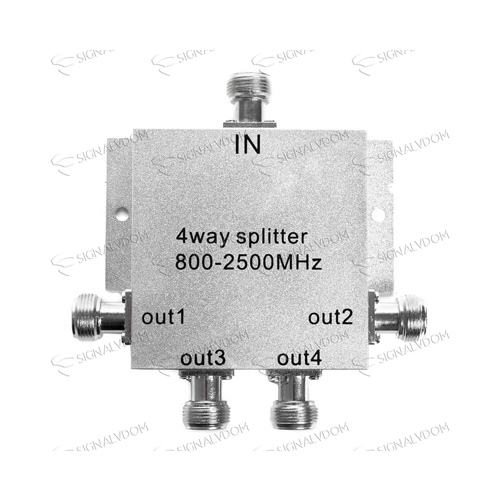 Делитель сигнала c микрочипом (сплиттер) 1/4 WS 506 800-2500 MHz - 2